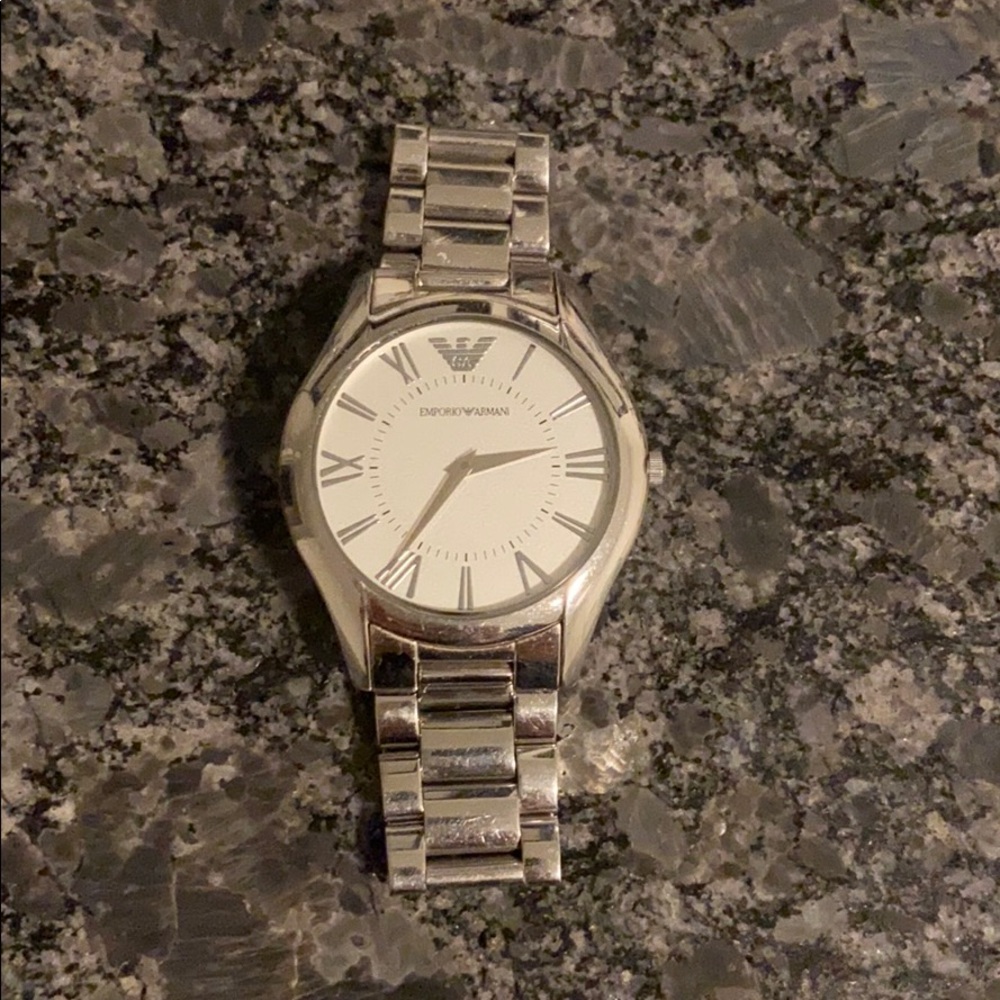 Emporio Armani silver watch